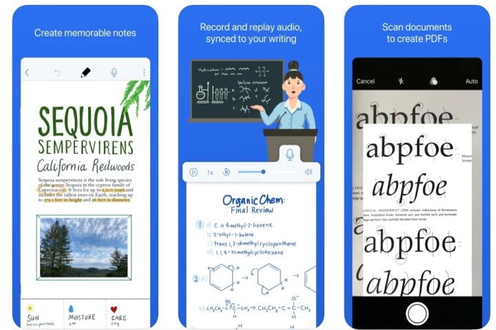 Notability app for iOS.