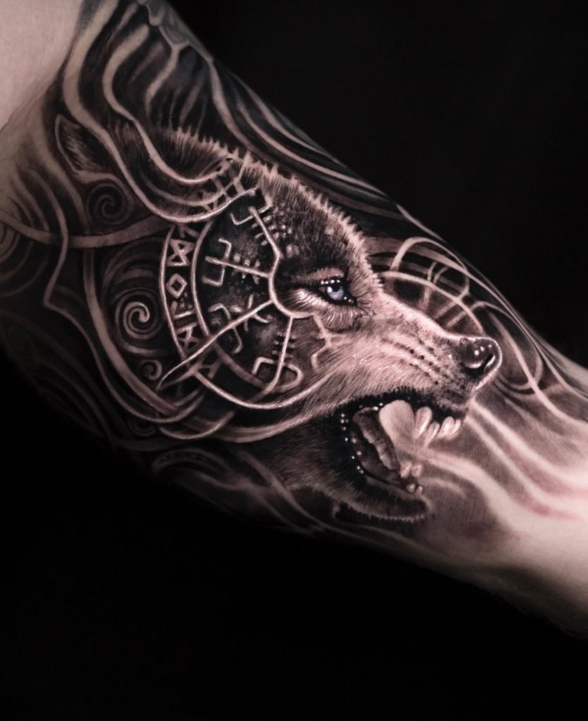 fenrir wolf tattoos