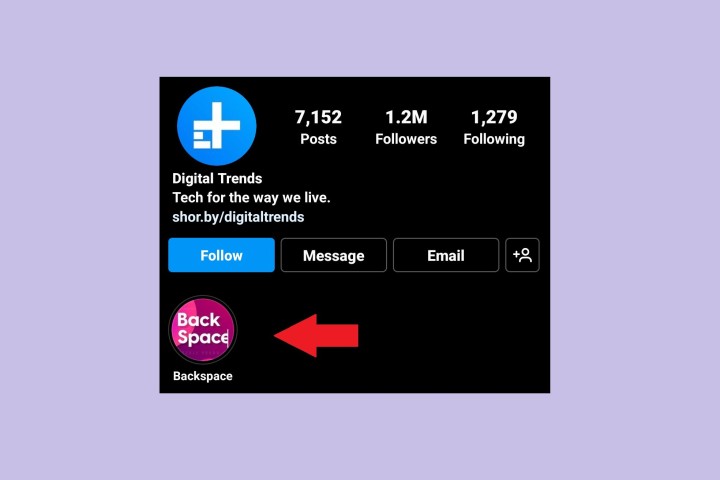 ' Instagram profile highlight cover.