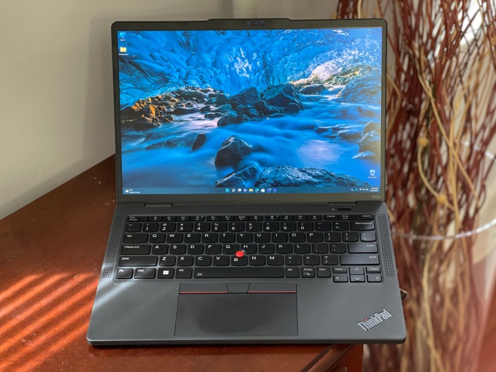 The ThinkPad X13s on a table