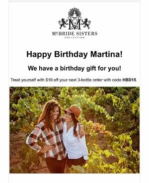 mcbride sisters trigger marketing example
