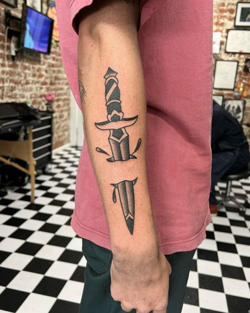 Black And Grey Traditional Tattoo