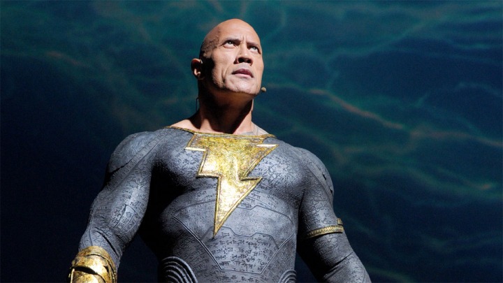 Dwayne Johnson as Black Adam at Comic-Con.