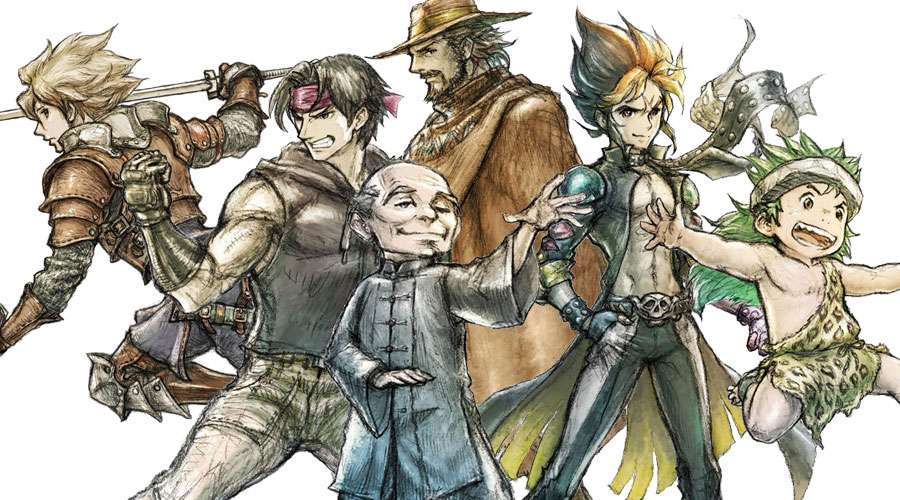 The roster showing Live A Live's characters