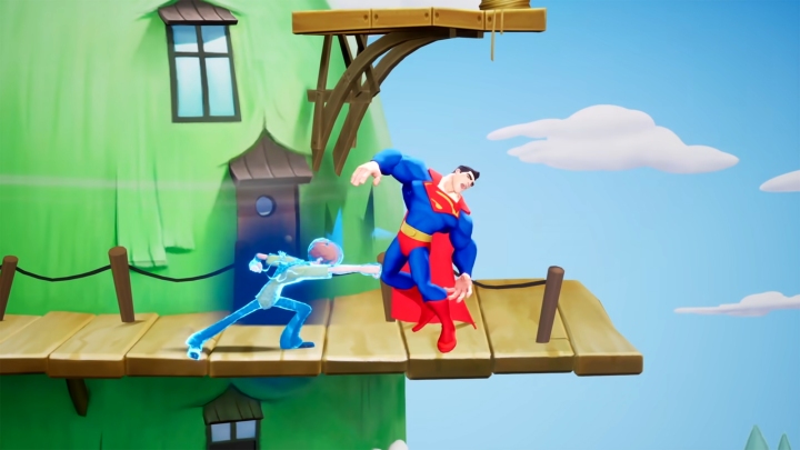 WB characters fight in MultiVersus.