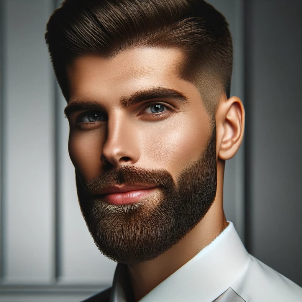 Refined Short Beard Polished and Professional