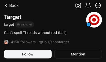 Threads, brands to follow on Target