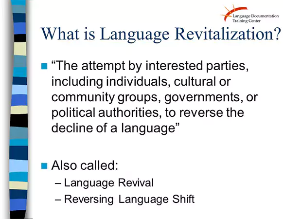 Language 0Revitalization