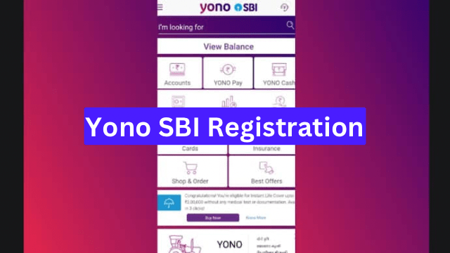 Yono SBI Registration