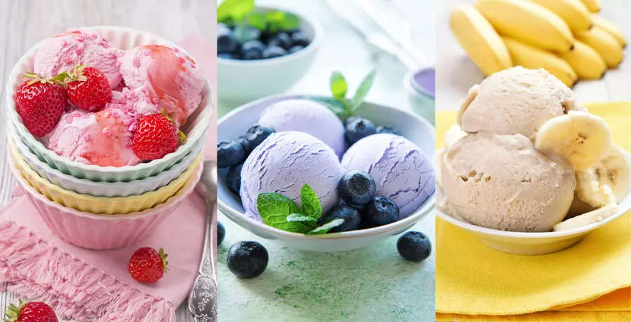 Delicious homemade ice cream: Fruits perfect for your treats