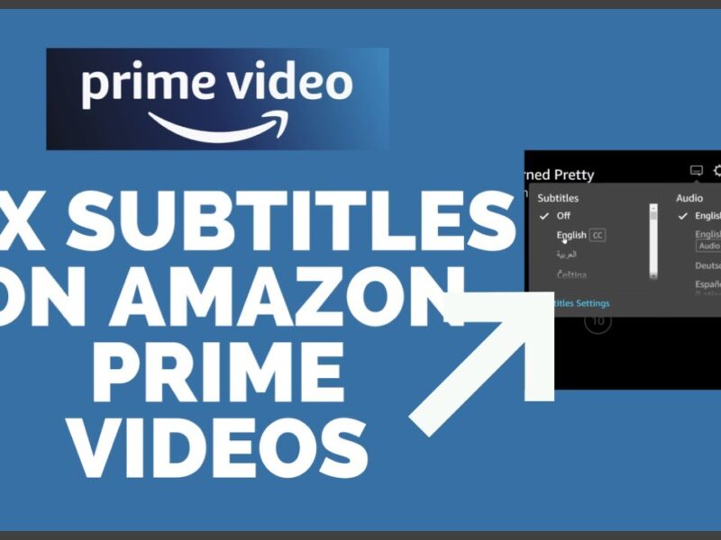 How to Turn Off Subtitles on Prime Video
