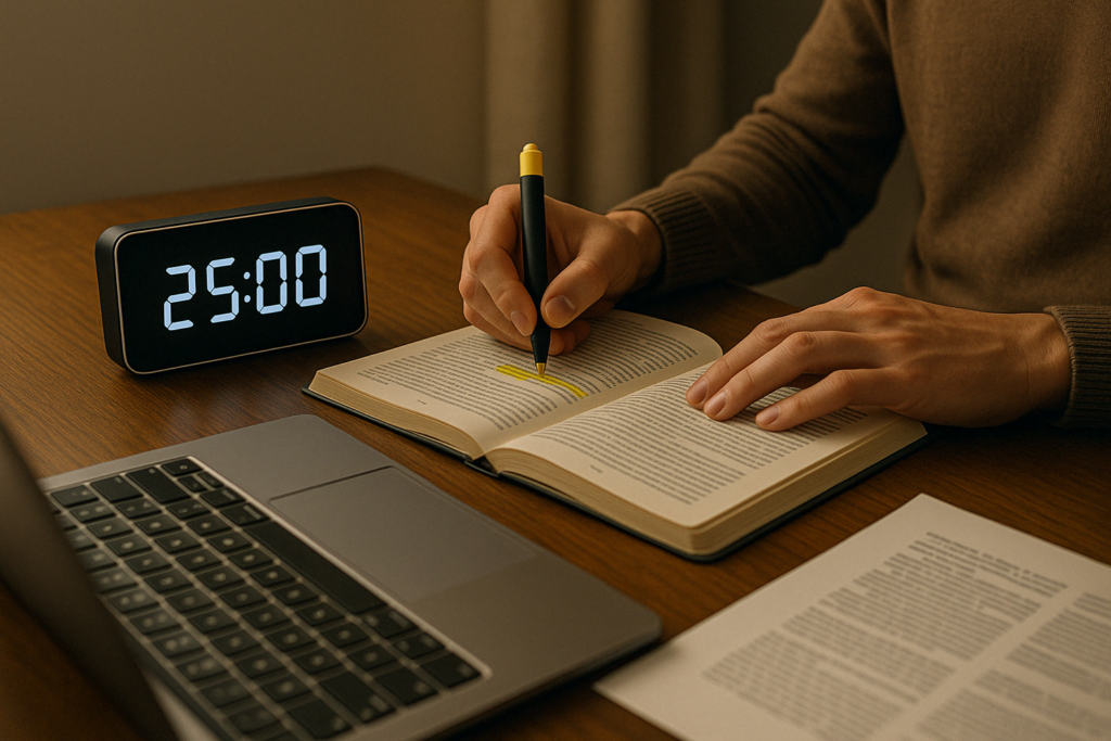 Focus Mode: How to Improve Concentration Easily 5 Pomodoro in Action